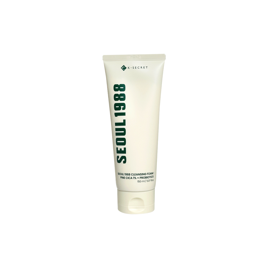 K-Secret Seoul 1988 Cleansing Foam: Pine Cica 1% + Probiotics 150 ml