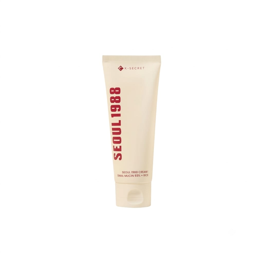 K-Secret Seoul 1988 Cream: Snail Mucin 93% + Rice 100 ml